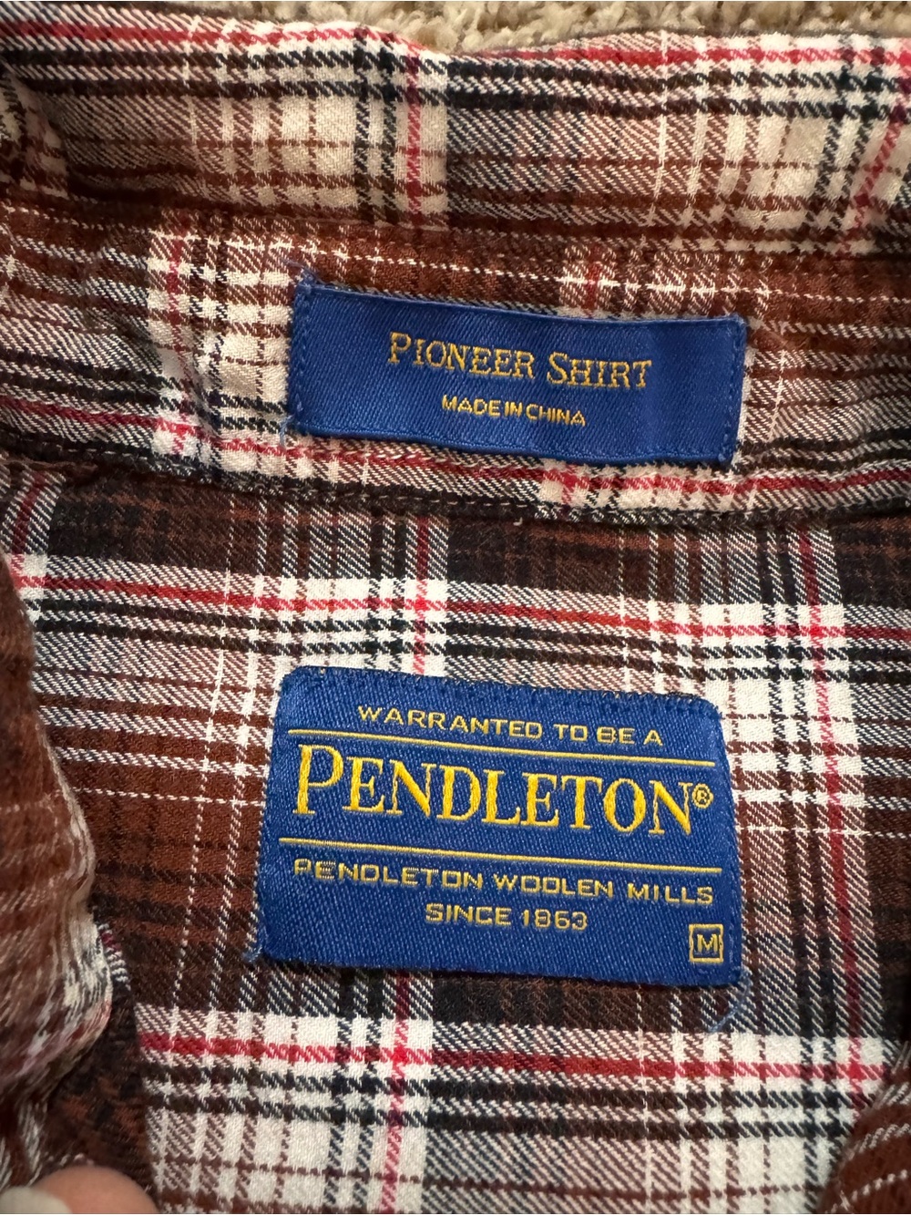 Pendleton Pioneer Plaid Shirt- Men’s M - Picture 3 of 6